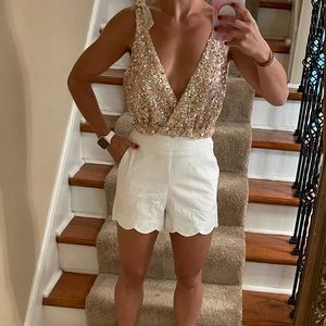 Free People Big Night Sequin Top